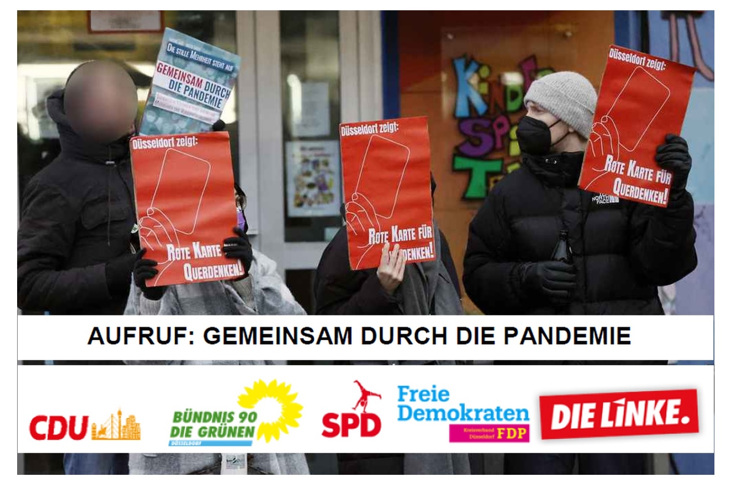 Düsseldorf Cdu GrÜne Spd Fdp Und Linke Rufen Zum Protest Gegen Querdenker Auf Ddorf 1818